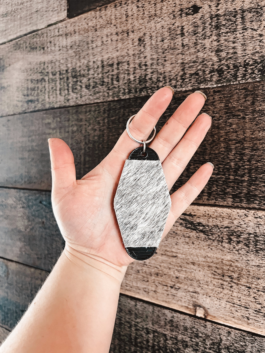 Retro Cowhide Keychain!