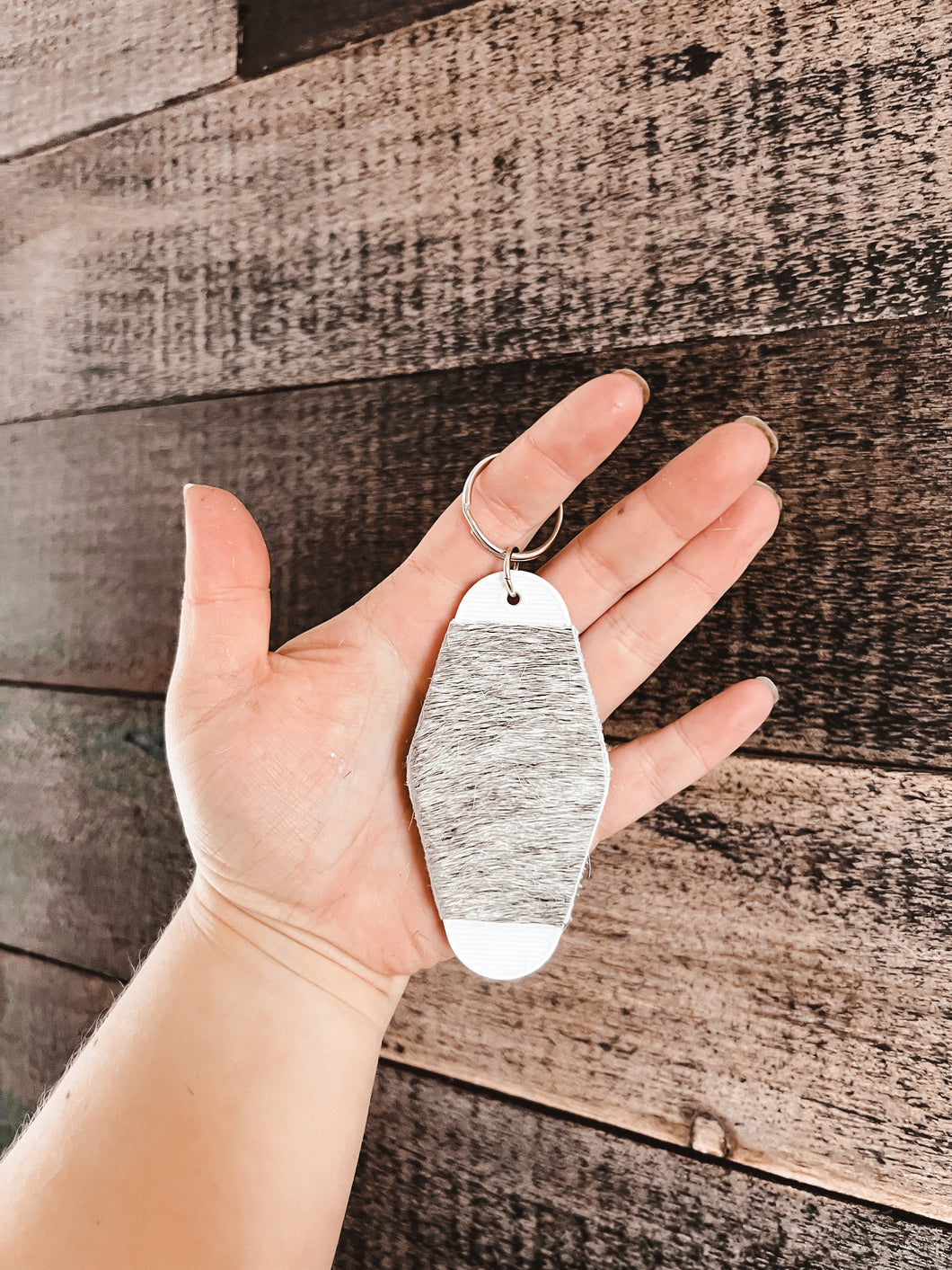 Retro Cowhide Keychain!