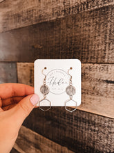 Load image into Gallery viewer, Hexagon Dangle Earrings
